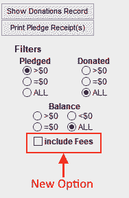 New Pledge Option