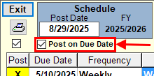 Post on Due Date